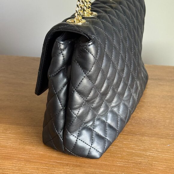 Black Quilted Crossbody Handbag - Picture 4 of 11